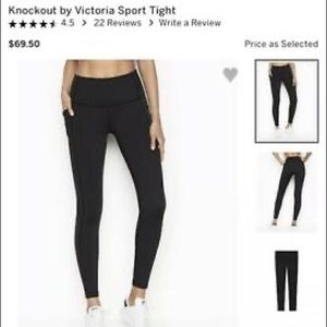 High waisted Knockout tights by VS with pockets